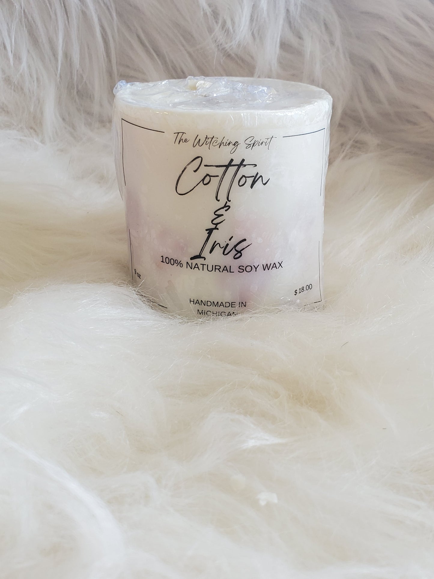 Cotton & Iris Pillar Candles (Discontinued scent)